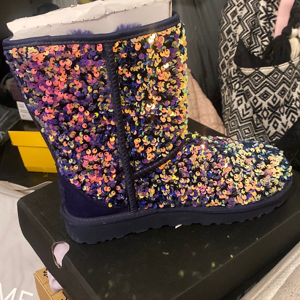 Blue-ish Purple with irredentist sequins